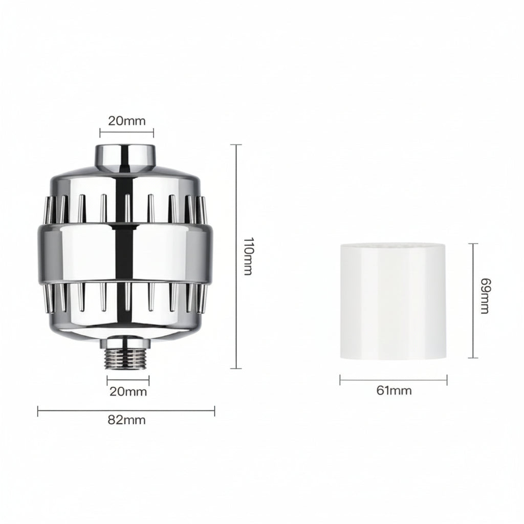 eFlowra 20-Stage Shower Water Softener